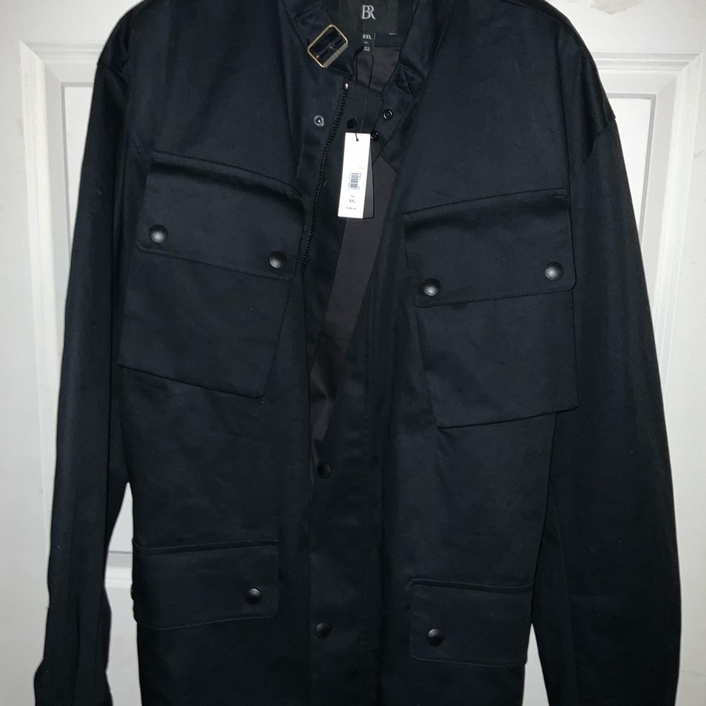 Men’s Banana Republic car coat black new with tags never worn 2XLT